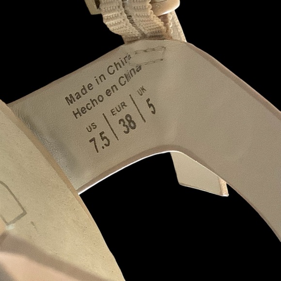 ALDO JESTER NUDE T-STRAP PLATFORM HIGH HEELS/ Size 7.5 - Picture 12 of 15